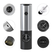 Stainless steel body electric pepper grinder