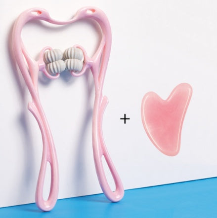 Manual Six-Wheel Neck Massager – Portable Roller Massage Tool for Pain Relief & Relaxation