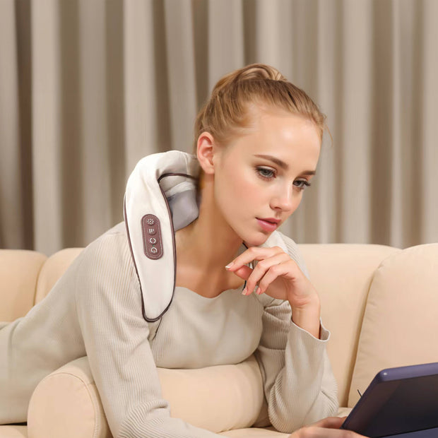 Electric Heated Neck Massager for Pain Relief and Relaxation