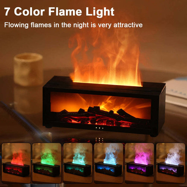 Cozy home décor flame aromatherapy machine