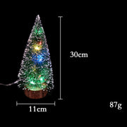 Colorful holiday lights mini Xmas tree
