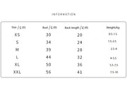 Cute puppy in fleece dog clothes