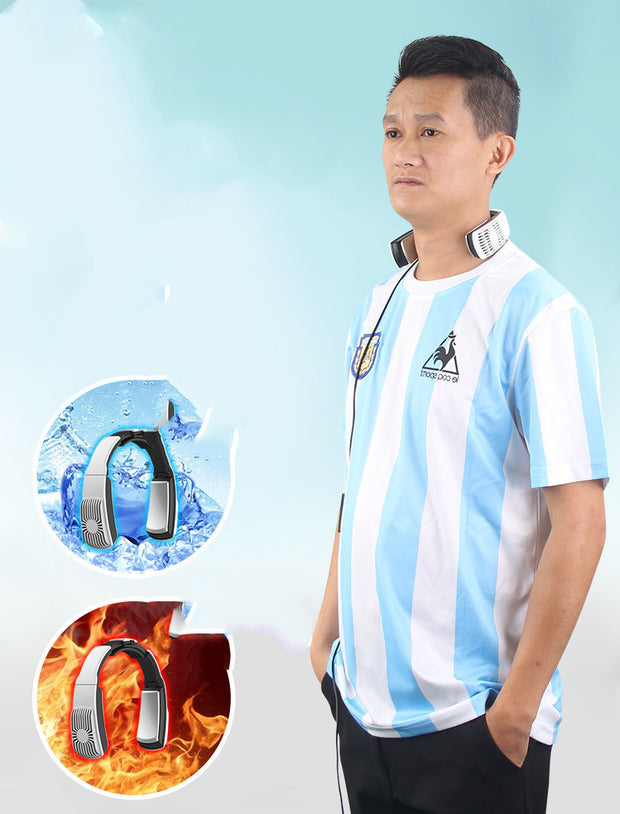 Wearable Neck AC Fan for Summer – Hands-Fre