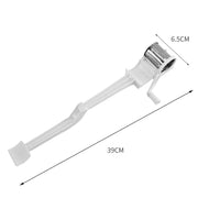 "Handheld cheese grater side view with handle"