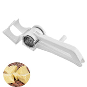 "Stainless steel rotary cheese grater for kitchen