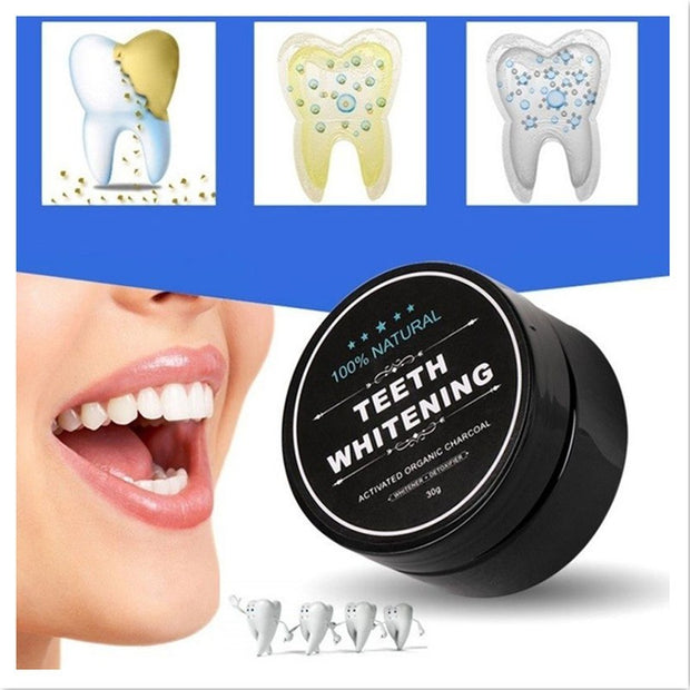 Charcoal Teeth Whitening Powder – Natural Stain Remover for a Brighter Smile