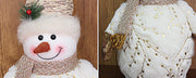 Velvet snowman Christmas decoration for festive season