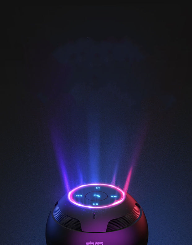 "Portable Wireless Speaker with Colorful LED Lights