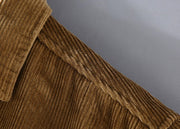 Men's Warm Coat Shirt - Fleece Lined Padded Winter Shirt with Solid Color Pattern