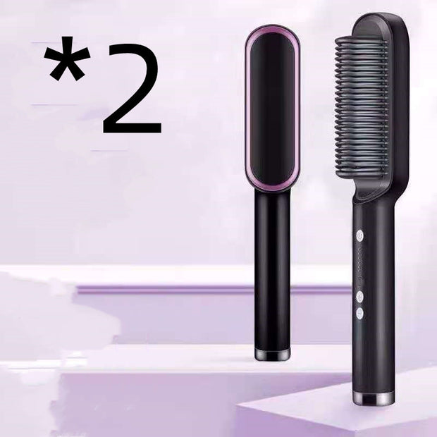 Hair Styling Brush for Straightening and Curling – Travel Friendly