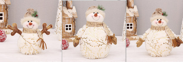 Christmas snowman plush toy for indoor decoration