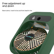 White portable mini air conditioner fan for home use