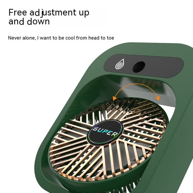 White portable mini air conditioner fan for home use