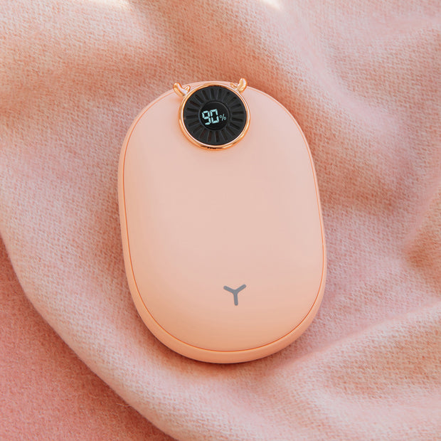 USB Rechargeable Hand Warmer with Built-in Fan and Power Bank – 10000mAh Battery