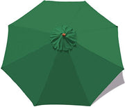 Beige outdoor sun umbrella top view