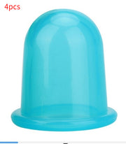 Silicone Cupping Therapy Set – Transparent Medium Vacuum Cups for Massage – Multiple Colors