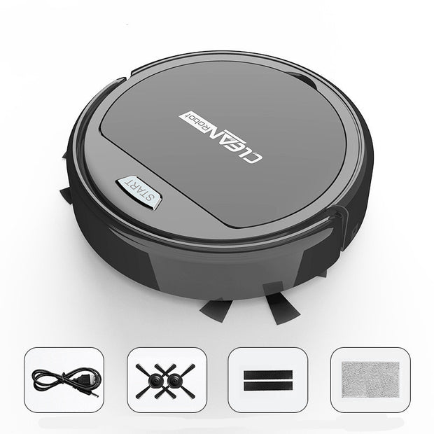Compact robotic vacuum cleaning wooden floor