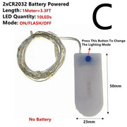 Christmas LED String Lights for Indoor Outdoor Use
