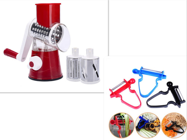 Manual Vegetable Cutter & Slicer – Multifunctional Kitchen Tool with Stainless Steel Blades