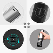 Comparison of grinder tops and refill area