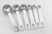 "Stainless steel kitchen measuring spoon set 4 pieces