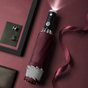 Close-up of one-button LED handle