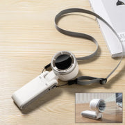 Handheld cooling fan with digital display and foldable design