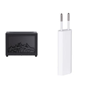 Cool mist humidifier with fireplace design