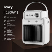 1200W Heater Humidifier Combo - Table Heater with Overheat Protection for Office Home