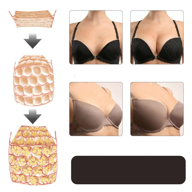 "Breast massage essential oil for natural enhancement, skin tightening and firming care"