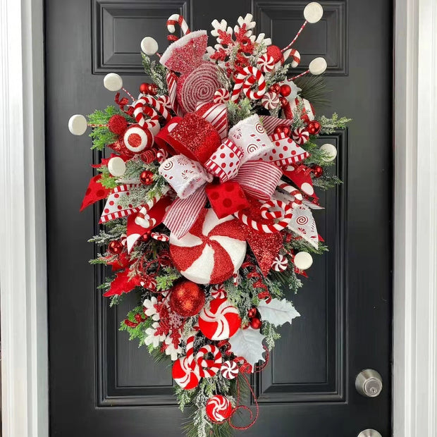 Upside Down Christmas Tree - Space-Saving Door Wall Decoration for Holiday