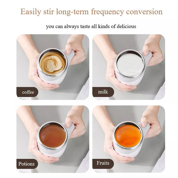 Lazy coffee cup with magnetic stirring function