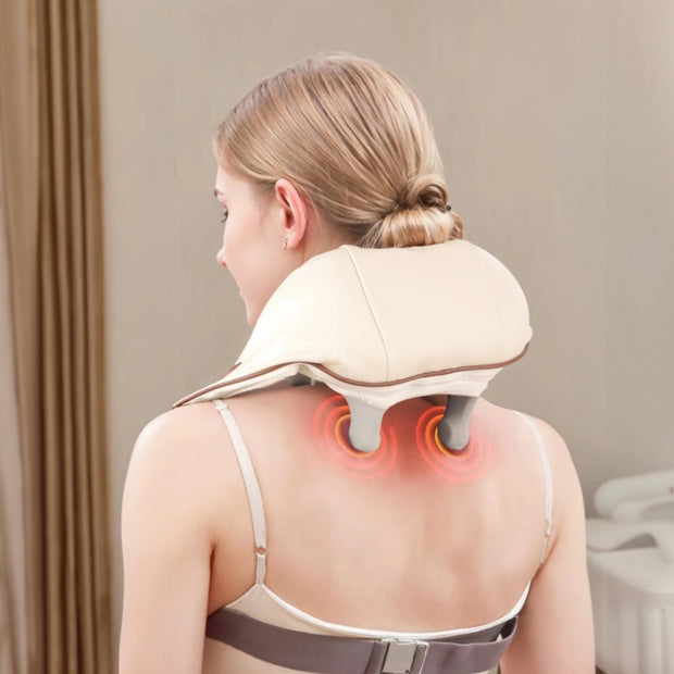 Electric Neck Massager With Heat - Neck And Shoulder Massagers For Pain Relief