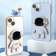 Cute astronaut phone cover with stand holder