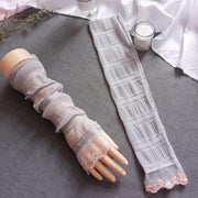 Sun Protection Gloves Women's Extended UV Protection Ice Silk Arm Protector Sleeves