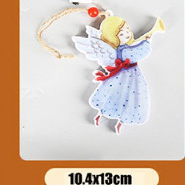 Warm white wooden Christmas light decor