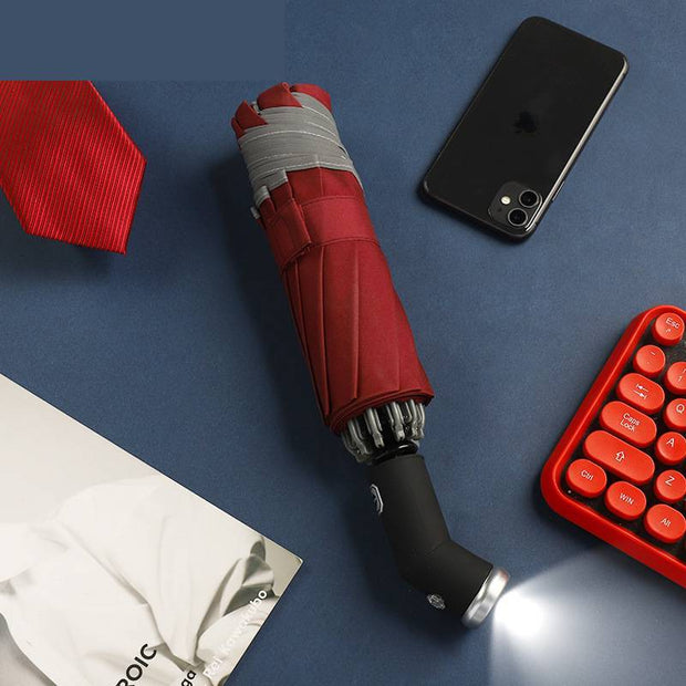 Black and red stylish umbrella design