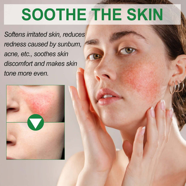 Natural ingredients cream with aloe vera and allantoin