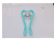 Manual Six-Wheel Neck Massager – Portable Roller Massage Tool for Pain Relief & Relaxation