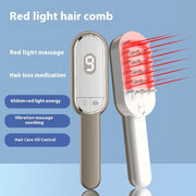 Frosted Gold Hair Growth Spray Massage Comb – Red Light Therapy