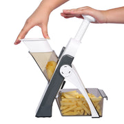 6-in-1 vegetable cutter with ergonomic handle design
