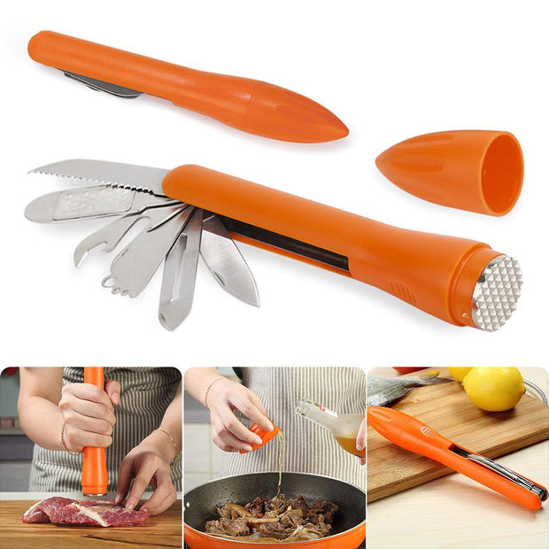  Multifunctional kitchen tool with 9 practical uses