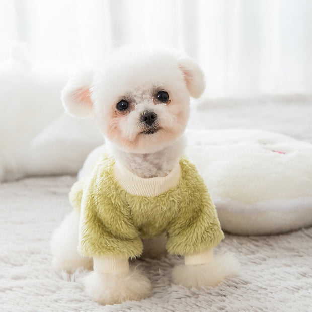 Coral fleece winter jacket for pets
