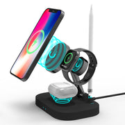 "Folding wireless charger with phone and watch"