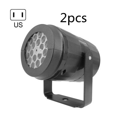 Snowflake Projector Light - Rotating Christmas Pattern LED Outdoor Holiday Lighting