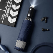 LED flashlight in dark condition