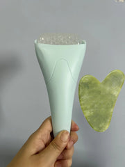 Ice Roller Massager for Face & Eyes – Puffiness & Pore Reducer