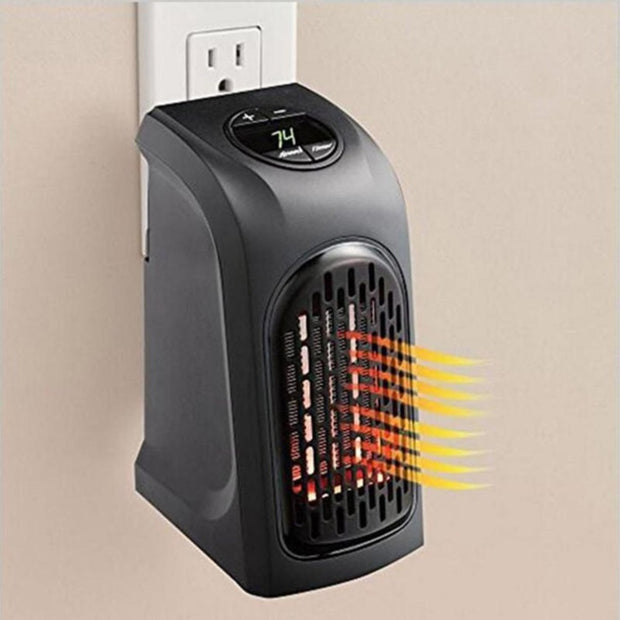 Mini room heater with remote control