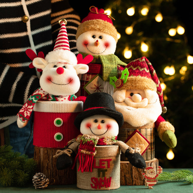 “Snowman Christmas Gift Box Candy Holder Holiday Decoration”