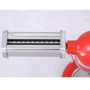 Homemade pasta with machine attachments